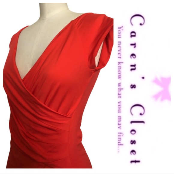 Kookai Lipstick Red Double Stretch Jersey Body-con Mini Dress - Picture 6 of 8